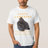 Pennsylvania Territory Game Bird Ruffed Grouse T-shirt (Voorkant)