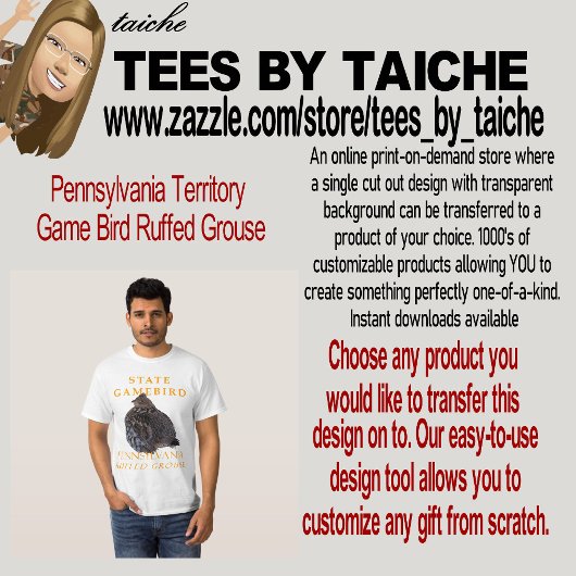 Pennsylvania Territory Game Bird Ruffed Grouse T-shirt