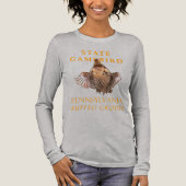 Pennsylvania Territory Gamebird Ruffed Grouse Tri-Blend Shirt (Voorkant)