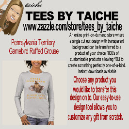 Pennsylvania Territory Gamebird Ruffed Grouse Tri-Blend Shirt