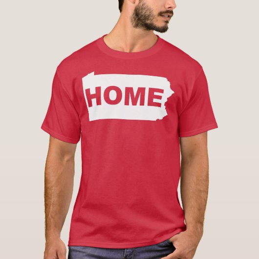 Pennsylvania Thuis Weg Van State T-Shirt (Voorkant)