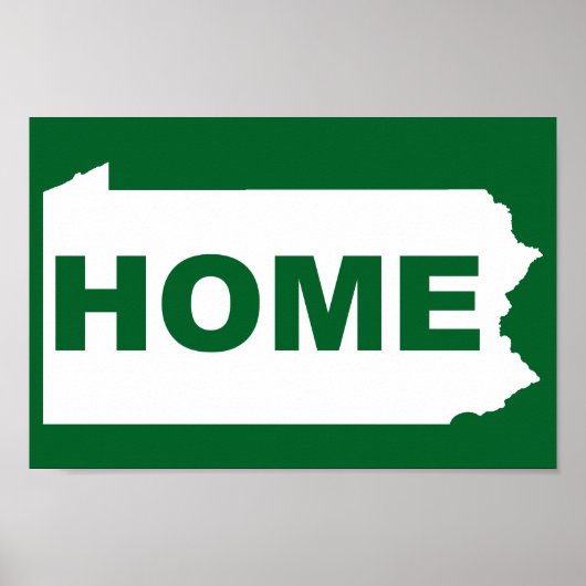Pennsylvania Thuis Weg Van State T-Shirt Poster (Voorkant)