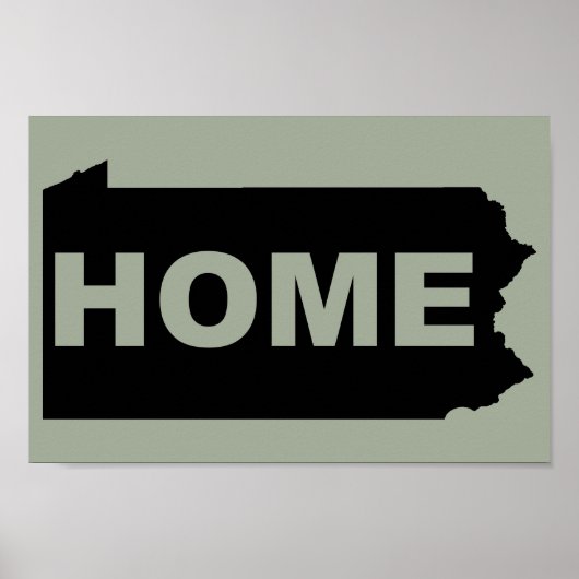 Pennsylvania Thuis Weg Van State T-Shirt Poster (Voorkant)