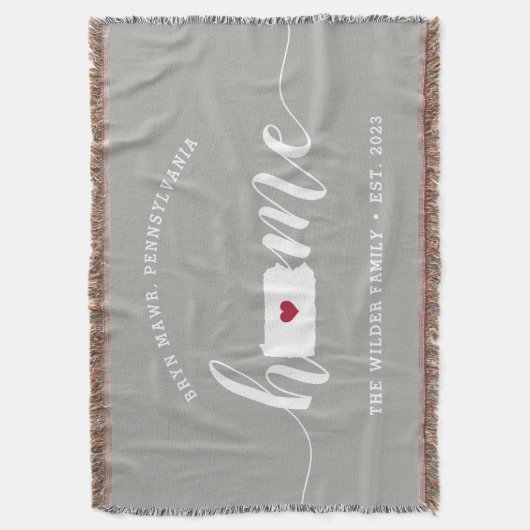 Pennsylvania Thuisstaat Persoonlijk Deken (Voorkant Verticaal)