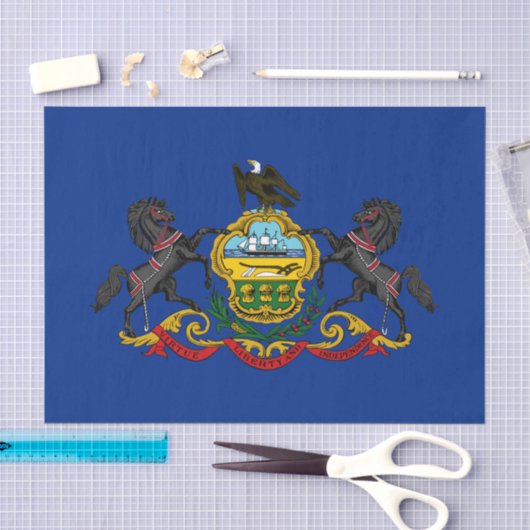 Pennsylvania tissuepapier, vlag van Pennsylvania Tissuepapier (Craft)