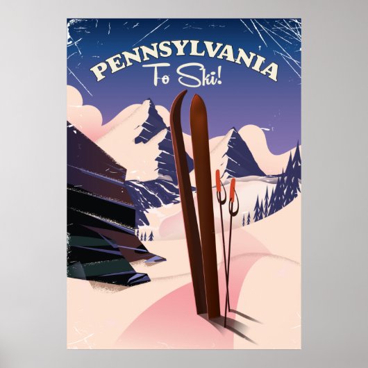 Pennsylvania to Ski Poster (Voorkant)