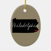 Pennsylvania Town Keramisch Ornament (Voorkant)