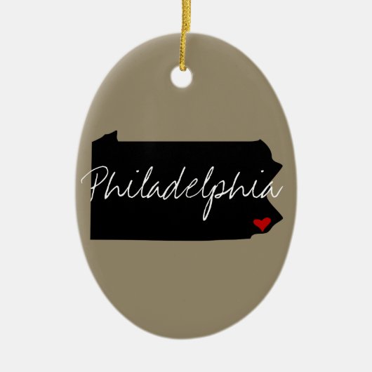 Pennsylvania Town Keramisch Ornament (Voorkant)