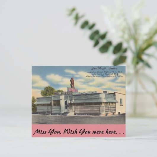 Pennsylvania, Trailblazer Diner Briefkaart (Staand voorkant)