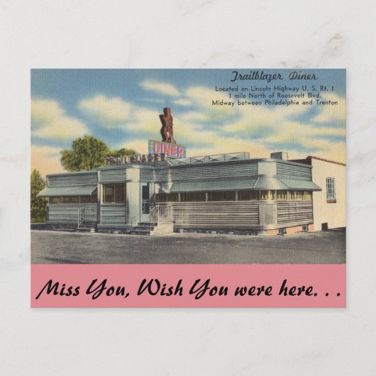 Pennsylvania, Trailblazer Diner Briefkaart (Voorkant)
