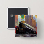 Pennsylvania Train, onbekend Vierkante Button 5,1 Cm (Voorkant /achterkant)