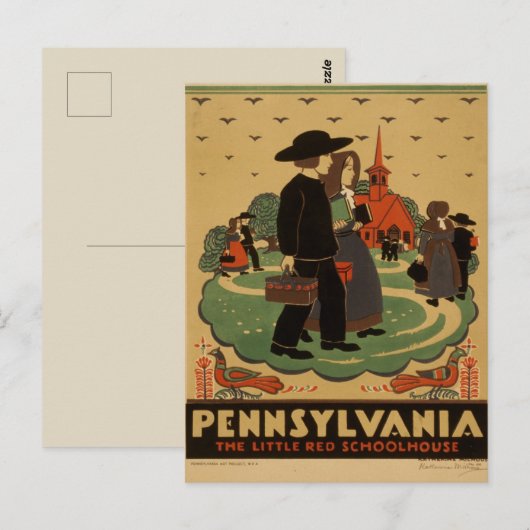 Pennsylvania Travel Briefkaart (Voorkant / Achterkant)