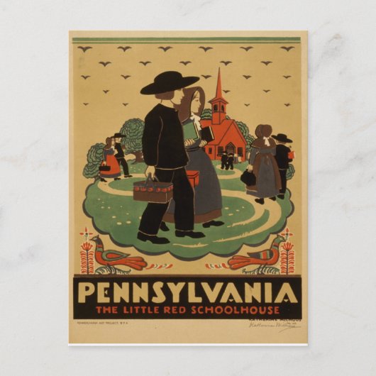 Pennsylvania Travel Briefkaart (Voorkant)