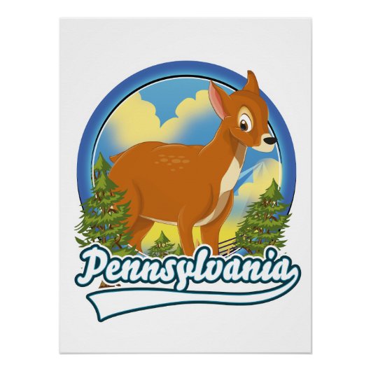 Pennsylvania Travel logo Perfect Poster (Voorkant)
