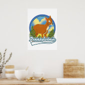 Pennsylvania Travel logo Poster (Keuken)