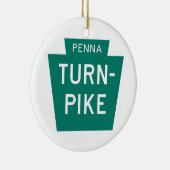 Pennsylvania Turnpike Keramisch Ornament (Rechts)