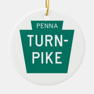 Pennsylvania Turnpike Keramisch Ornament