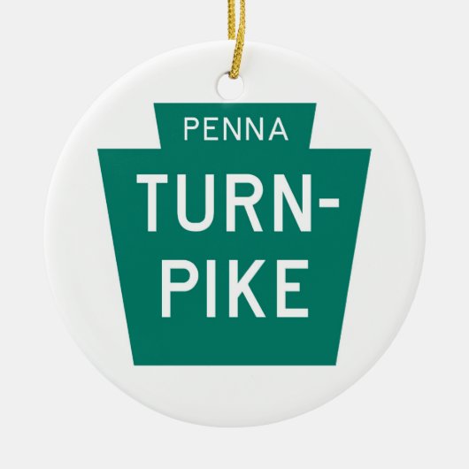 Pennsylvania Turnpike Keramisch Ornament (Voorkant)