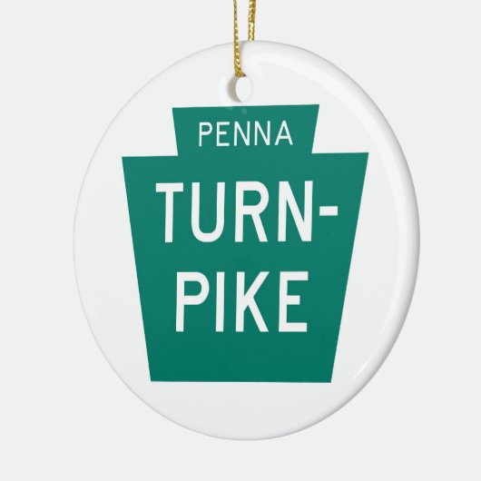 Pennsylvania Turnpike Keramisch Ornament (Links)