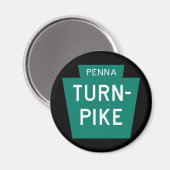 Pennsylvania Turnpike Magneet (Voorkant / Achterkant)
