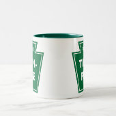 Pennsylvania Turnpike Tweekleurige Koffiemok (Center)