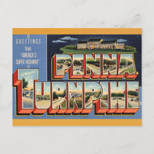 Pennsylvania Turnpike Vintage Travel Briefkaart