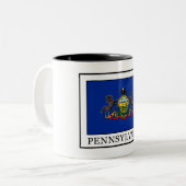 Pennsylvania Tweekleurige Koffiemok (Voorkant links)