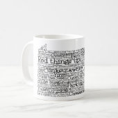 Pennsylvania USA Slang Word Art Map Coffee Mok (Voorkant links)