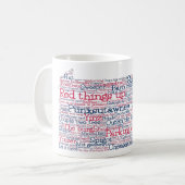 Pennsylvania USA Slang Word Art Map Coffee Mok (Voorkant links)