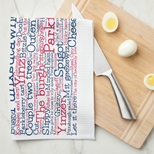 Pennsylvania USA Slang Word Art Map Kitchen Towel Theedoek (Quarter Fold)