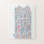 Pennsylvania USA Slang Word Art Map Legpuzzel (Verticaal)