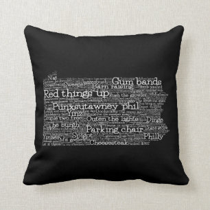 Pennsylvania USA Slang Word Art Map Sierkussen
