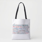 Pennsylvania USA Slang Word Art Map Tote Bag (Voorkant)