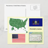 Pennsylvania, Verenigde Staten Briefkaart (Voorkant / Achterkant)