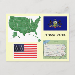Pennsylvania, Verenigde Staten Briefkaart