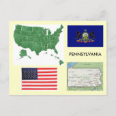 Pennsylvania, Verenigde Staten Briefkaart (Voorkant)