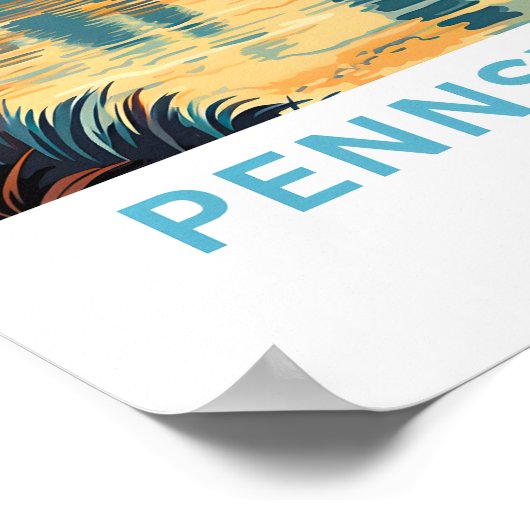 Pennsylvania Verenigde Staten Travel Print (Hoek)