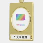 Pennsylvania Verguld Banner Ornament (Links)