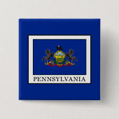 Pennsylvania Vierkante Button 5,1 Cm (Voorkant)