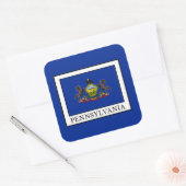 Pennsylvania Vierkante Sticker (Envelop)