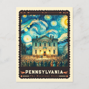 Pennsylvania   Vincent van Gogh geïnspireerd Briefkaart