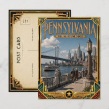 Pennsylvania Vintage Art Deco Gouden Tijdperk