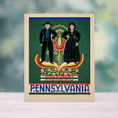 Pennsylvania, vintage reisposter, acryl bord (Neutraal)