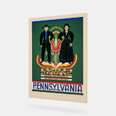 Pennsylvania, vintage reisposter, acryl bord (Hoek)