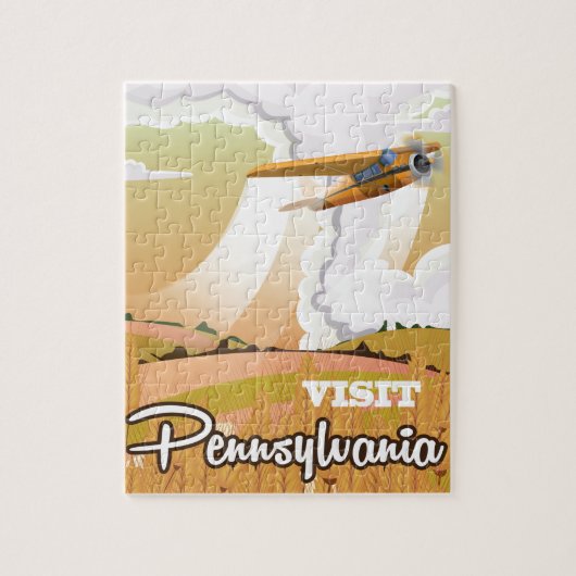Pennsylvania vintage reisposter legpuzzel (Verticaal)