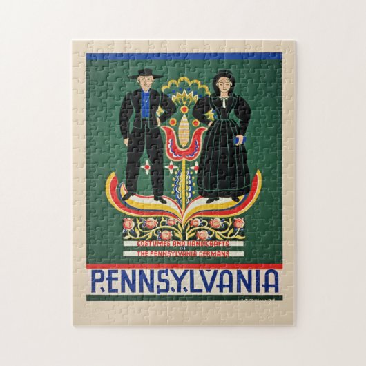 Pennsylvania, vintage reisposter, legpuzzel (Verticaal)