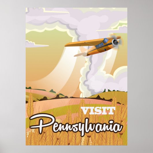 Pennsylvania vintage reisposter poster (Voorkant)