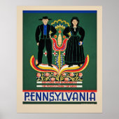 Pennsylvania, vintage reisposter, poster (Voorkant)