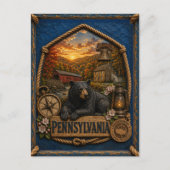 Pennsylvania Vintage Reizen Briefkaart (Voorkant)