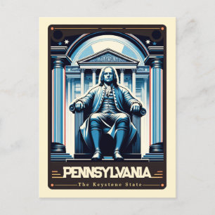 Pennsylvania   Vintage van patriottische spirit Briefkaart